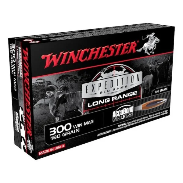 Winchester Ammunition Winchester Expedition Big Game Long Range Rifle Ammunition .300 Win Mag Expedition 190gr. AB 2900 fps
