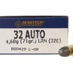 Magtech Ammunition CompanyInc MagTech Handgun Ammunition .32 ACP 71 gr LRN 905 fps 50/ct