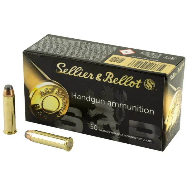Mag-Tech/Sellier- Bellot Sellier & Bellot Pistol & Revolver Ammo .357 Mag 158 gr SP 50/ct
