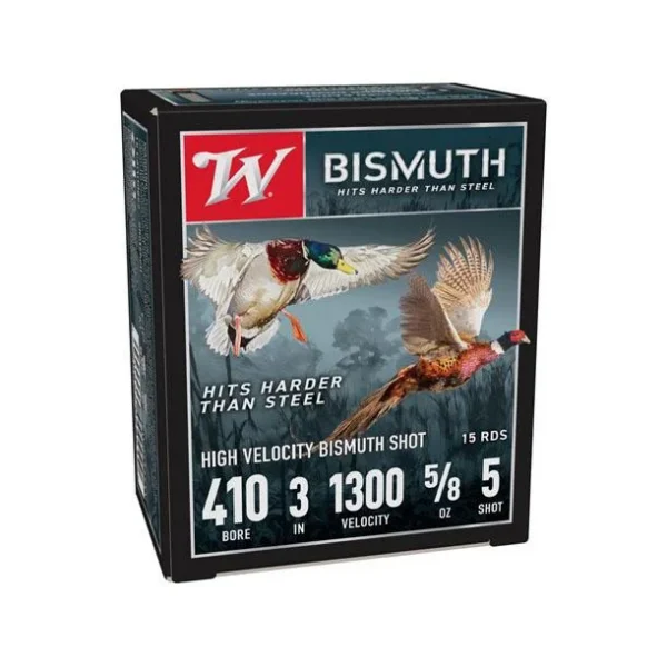 Winchester Ammunition Winchester Bismuth Shotshell 410ga 3" 9/16oz 1300 fps #4 15/ct