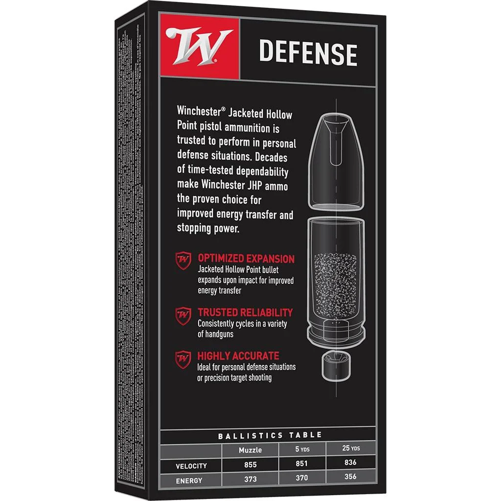 45-acp-230gr-jhp-ammo-primary Winchester Ammunition Winchester USA Handgun Ammunition .45 ACP 230 gr. JHP 855 fps 50/ct