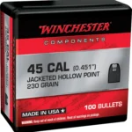 Winchester Bulk Components Winchester JHP Bullets .45 cal .451" 230gr 100/ct