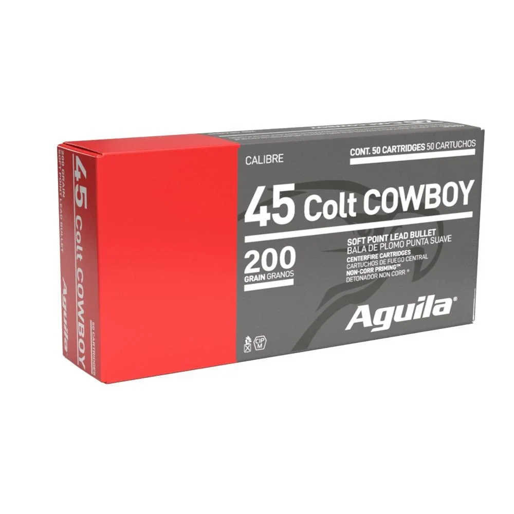 45-colt-200-gr-sp-ammunition-primary TXAT - DBA Aguila Ammunition Aguila Handgun Ammunition .45 Colt 200 gr SP 600 fps 50/ct