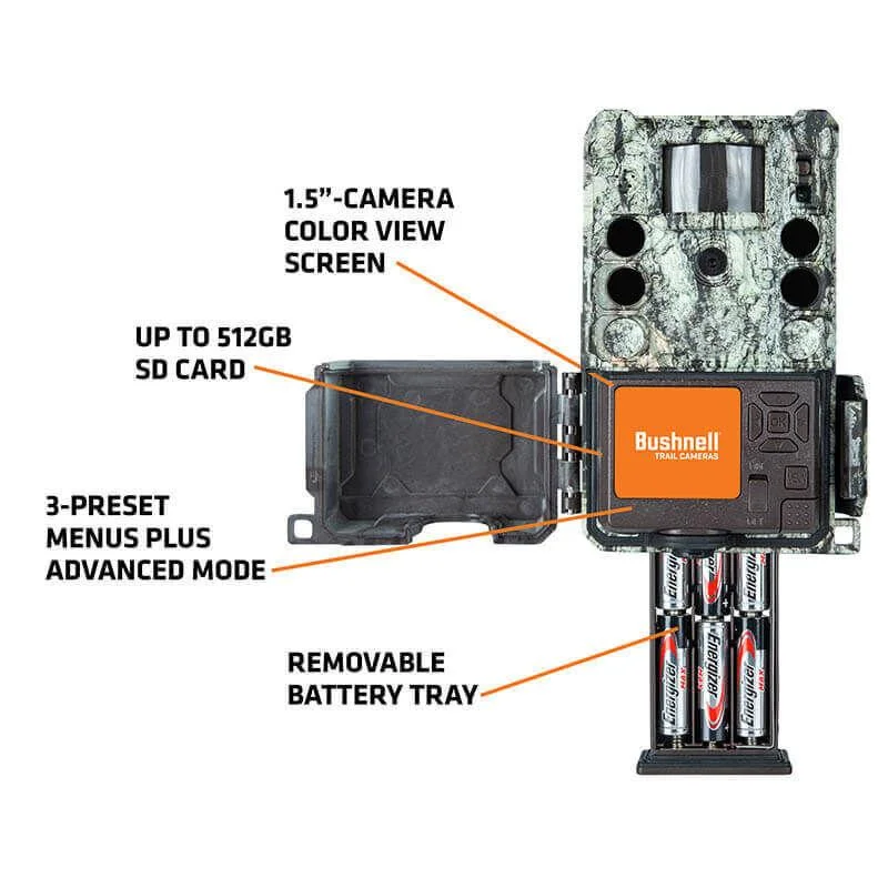 4k-trail-camera-tree-bark-camo-no-glow-primary Bushnell Core S-4K Trail Camera Tree Bark Camo No Glow 30MP
