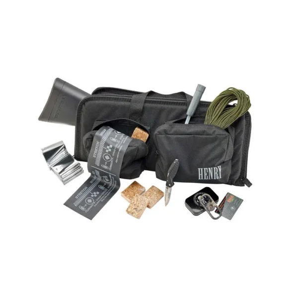 Henry Repeating Arms Company Henry Survival Rifle Survival Pack .22 LR 8rd Magazines (2) 16.125" Barrel Black with Bag Fire