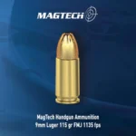 Magtech Ammunition CompanyInc MagTech Handgun Ammunition 9mm Luger 115 gr FMJ 1135 fps 50/ct