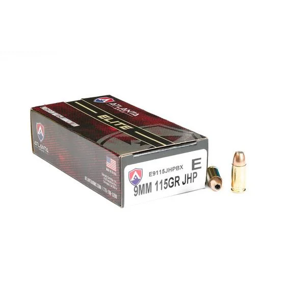 Atl Arms/ Specialty Cartridge Inc DBA ACME Specialty Cartridge Elite Handgun Ammunition 9mm Luger 115gr JHP 1100 fps 50/ct