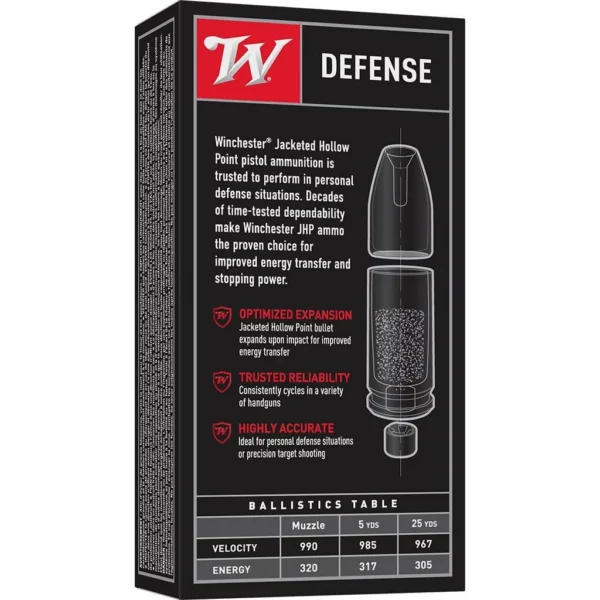 Winchester Ammunition Winchester USA Handgun Ammunition 9mm Luger 147 gr. JHP 990 fps 50/ct