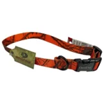 Leather Brothers Inc. DBA Omnipet Omnipet Kwik Klip Adjustable Collar 1" 18-26" Mossy Oak Blaze Orange Camo