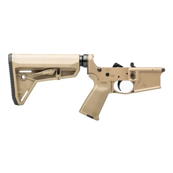 Aero Precision AR-15 Complete Lower Receiver with MOE Grip and SL Carbine Stock FDE