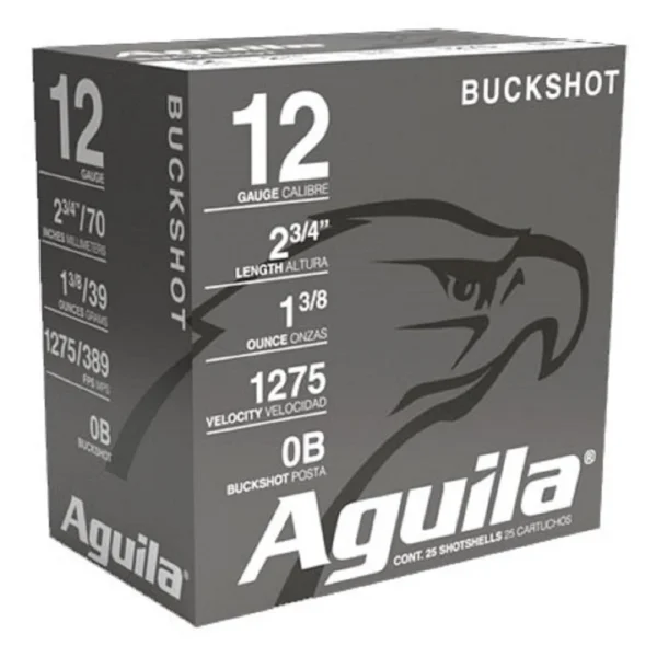 TXAT - DBA Aguila Ammunition Aguila Field Shotshells 12ga 2-3/4" 1275 fps #0 250/ct (10-25/ct)