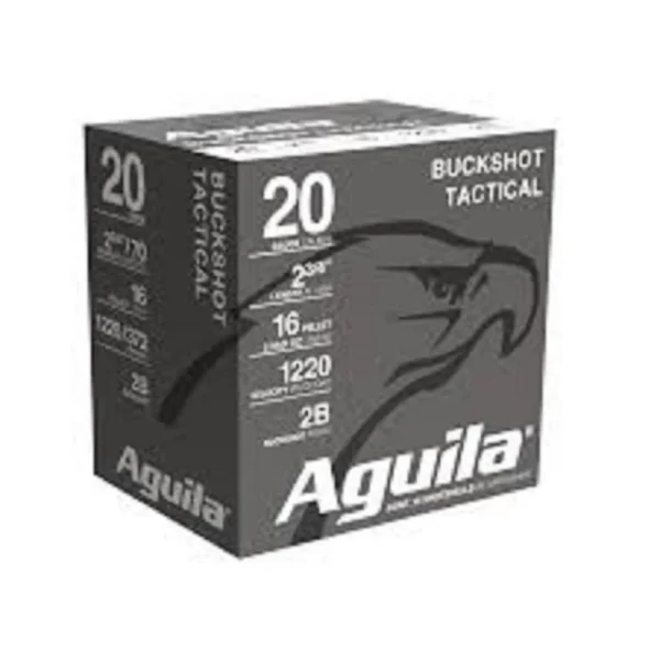 TXAT - DBA Aguila Ammunition Aguila Hunting Shotshells 20 ga 2-3/4" 1oz 1220 fps #2 Buck 25/ct