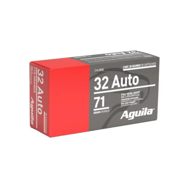 TXAT - DBA Aguila Ammunition Aguila Handgun Ammunition .32 Auto 71 gr FMJ 905 fps 50/ct