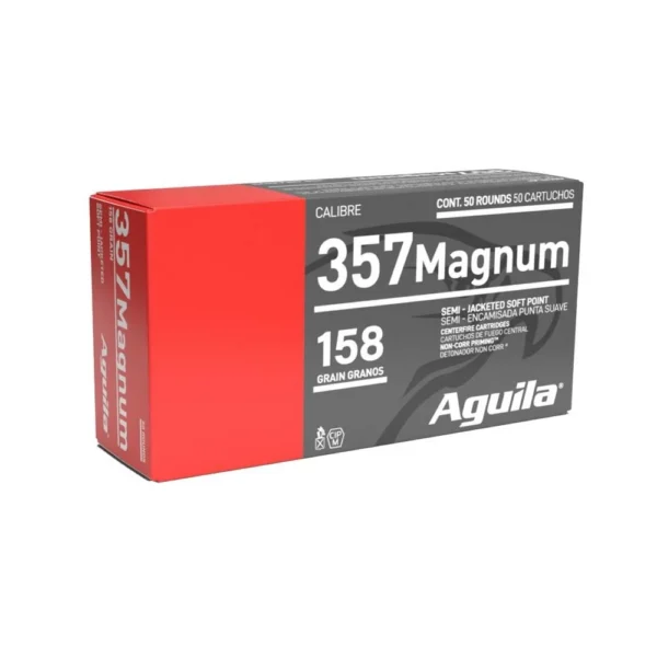 TXAT - DBA Aguila Ammunition Aguila Handgun Ammunition .357 Mag 158 gr SJSP 1545 fps 50/ct