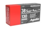 TXAT - DBA Aguila Ammunition Aguila Handgun Ammunition .38 Super Auto+P 130 gr FMJ 1220 fps 50/ct - alternate view 2