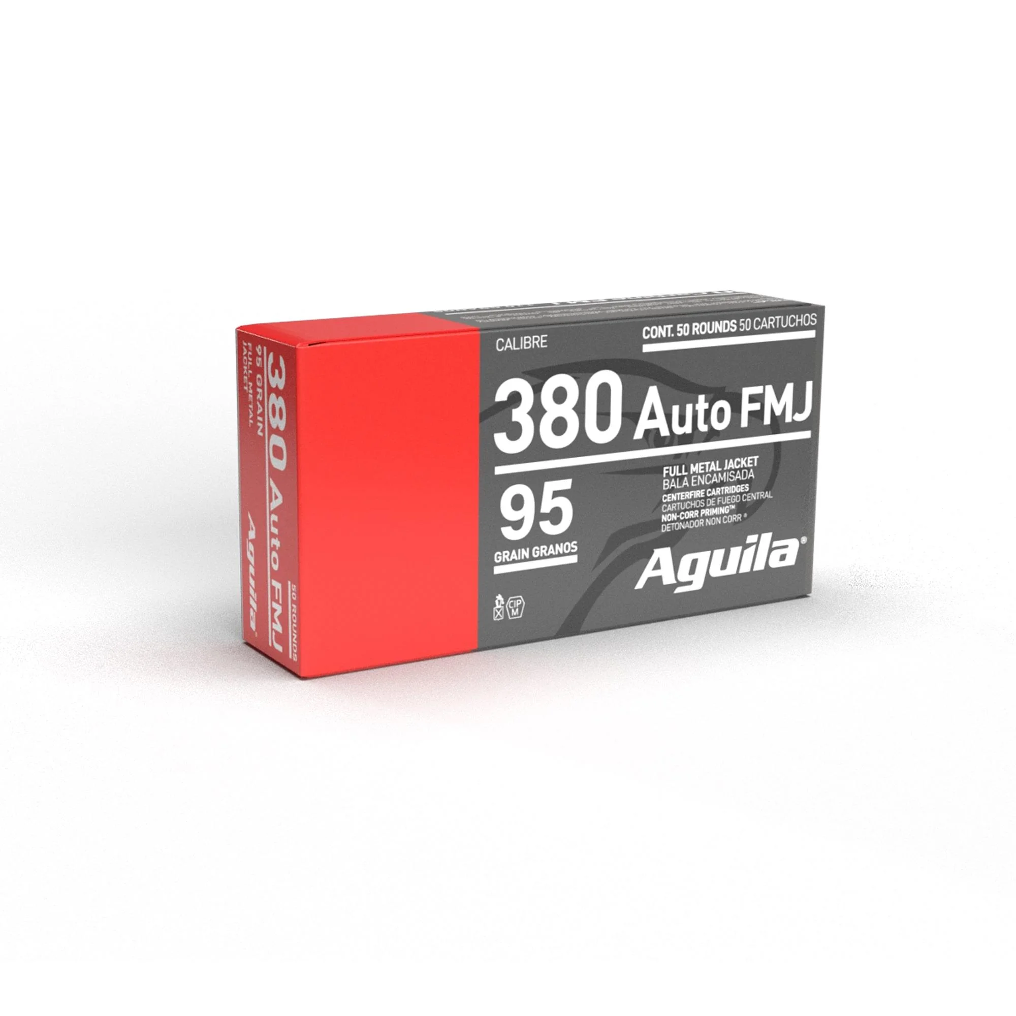 aguila-380-auto-95gr-fmj-ammo-primary TXAT - DBA Aguila Ammunition Aguila Handgun Ammunition .380 Auto 95gr FMJ 945 fps 50/ct