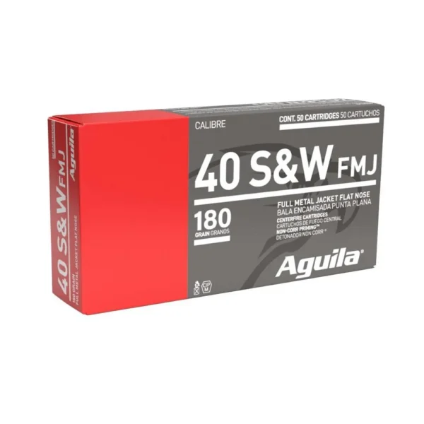TXAT - DBA Aguila Ammunition Aguila Handgun Ammunition .40 S&W 180 gr FMJ 1050 fps 50/ct
