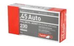 TXAT - DBA Aguila Ammunition Aguila Handgun Ammunition .45 Auto 230 gr FMJ 830 fps 50/ct - alternate view 4