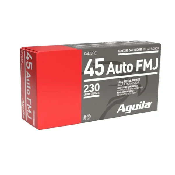 TXAT - DBA Aguila Ammunition Aguila Handgun Ammunition .45 Auto 230 gr FMJ 830 fps 50/ct