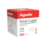 TXAT - DBA Aguila Ammunition Aguila Handgun Ammunition 9mm Luger 115 gr FMJ 1150 fps 300/ct