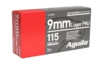 TXAT - DBA Aguila Ammunition Aguila Handgun Ammunition 9mm Luger 115 gr FMJ 1150 fps 50/ct - alternate view 2