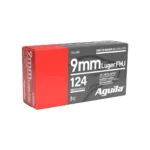 TXAT - DBA Aguila Ammunition Aguila Handgun Ammunition 9mm Luger 124 gr FMJ 1115 fps 50/ct