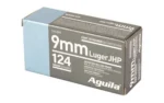 TXAT - DBA Aguila Ammunition Aguila Handgun Ammunition 9mm Luger 124 gr JHP 1130 fps 50/ct - alternate view 2