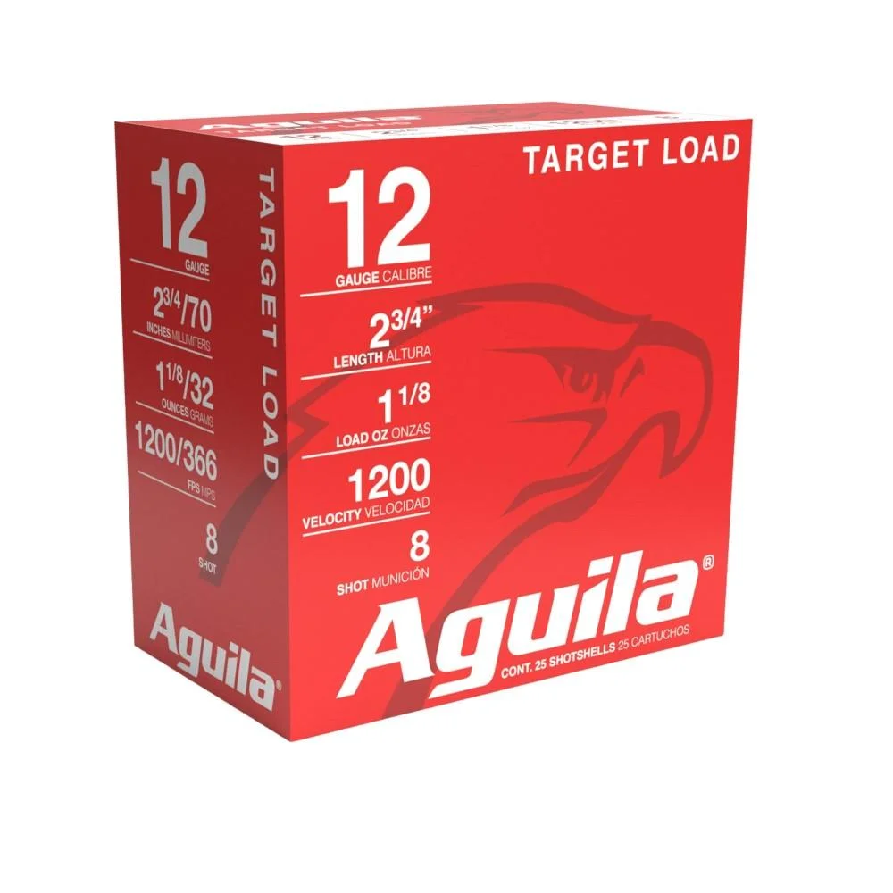 aguila-heavy-target-shotshells-12-ga-primary TXAT - DBA Aguila Ammunition Aguila Heavy Target Shotshells 12 ga 2-3/4" 1-1/8oz 1200 fps #8 25/ct