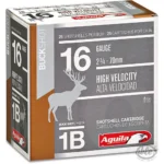 TXAT - DBA Aguila Ammunition Aguila High Velocity Shotshells 16 ga 2-3/4" 1-1/8oz 1250 fps #1 Buck 25/ct