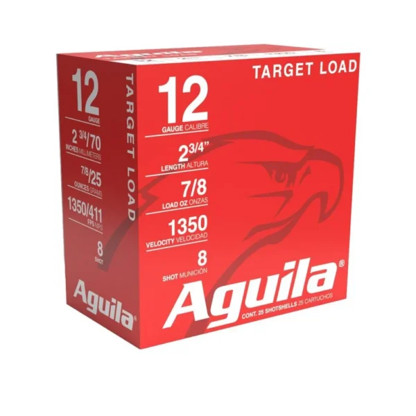 TXAT - DBA Aguila Ammunition Aguila International Shotshells 12 ga 2-3/4" 7/8 oz 1350 fps #8 25/ct