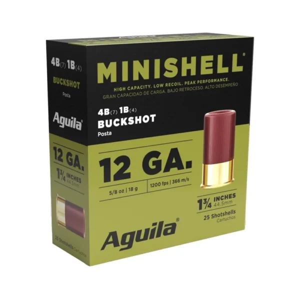 Aguila Ammunition AGUILA MINISHELL 12GA 4 BUCK 25/250
