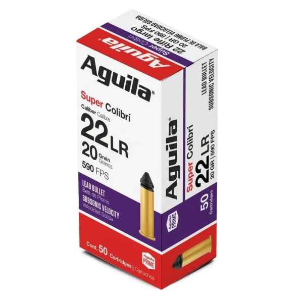 Aguila Ammunition AGUILA 22LR SUP COLIBRI 20GR 50/1000
