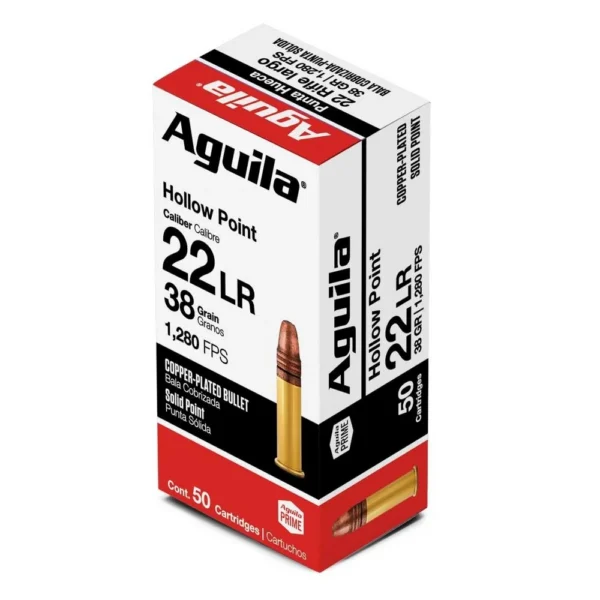 Aguila Ammunition AGUILA 22LR HV 38GR HP 50/2000