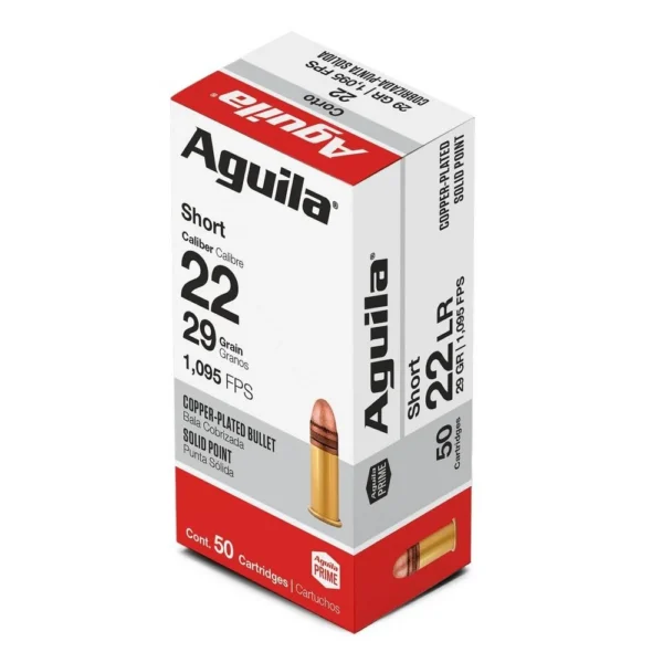 TXAT - DBA Aguila Ammunition Aguila Super Extra Rimfire Ammunition .22 Short 29 gr SP 1095 fps 50/ct
