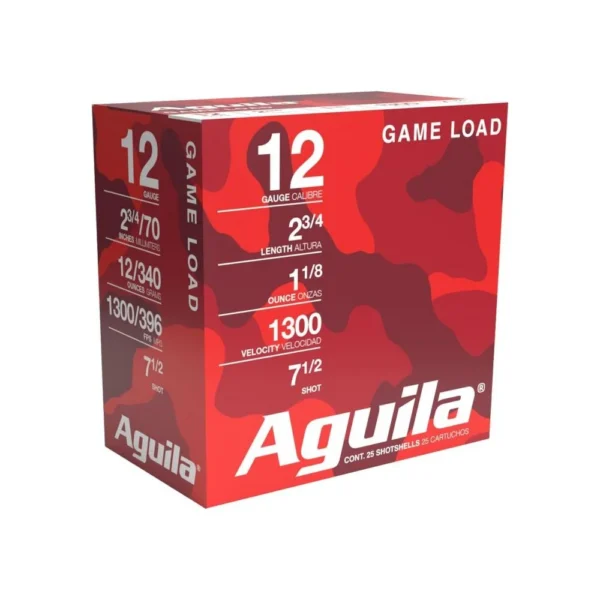 TXAT - DBA Aguila Ammunition Aguila Target Shotshells 12 ga 2-3/4" 1oz 1300 fps #7.5 25/ct