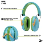 The Allen Company Inc. Allen ULTRX Youth Passive Hearing Ear Muff 23dB Light Blue - alternate view 10