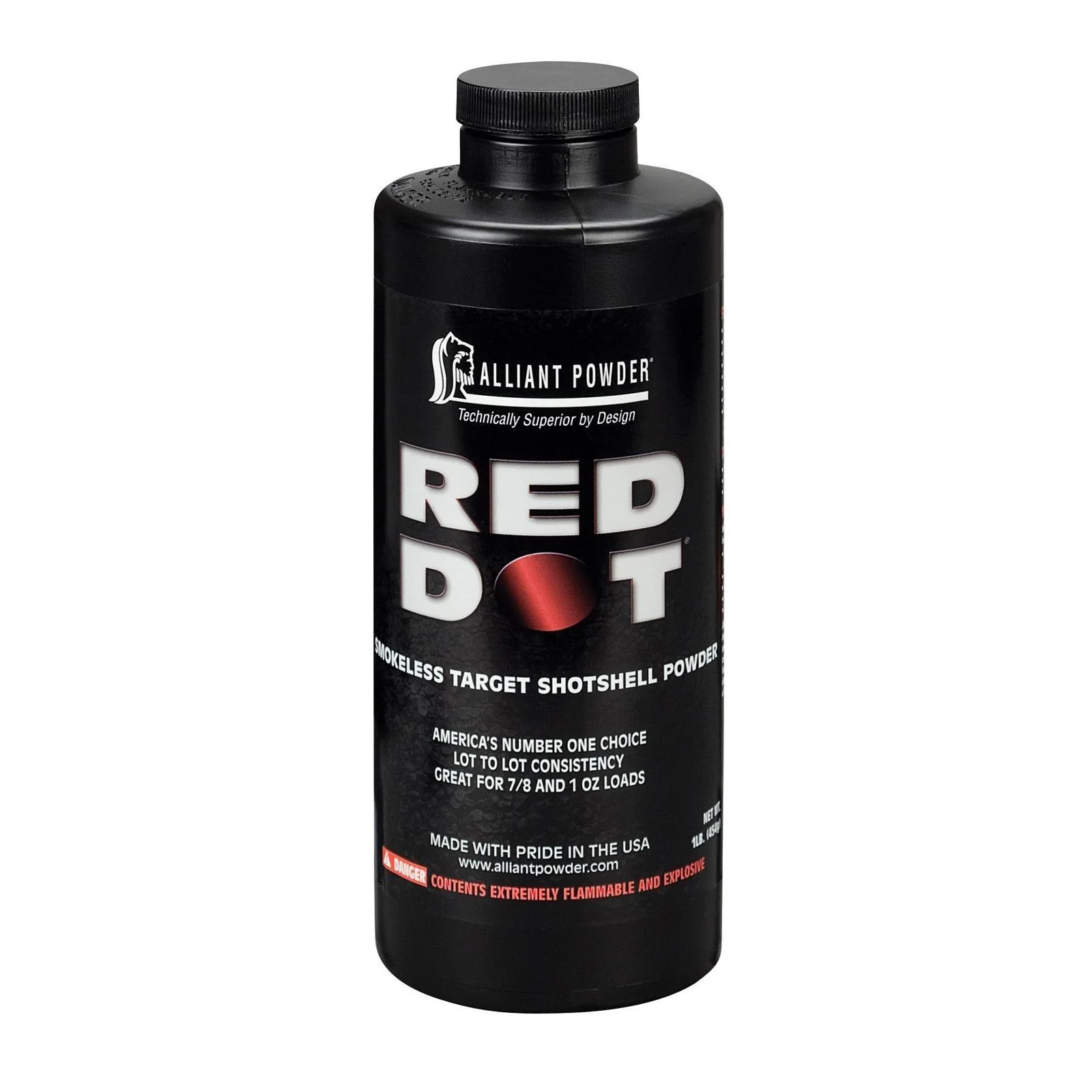 alliant-red-dot-smokeless-target-shotshell-powder-primary-1 Alliant Powder Alliant Red Dot Smokeless Target Shotshell Powder 12 ga - 1 lbs