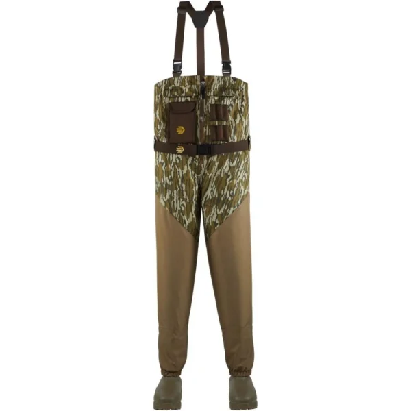 Lacrosse Footwear Inc. LaCrosse Alpha Agility Select Waders Front Zip Mossy Oak Bottomland 10