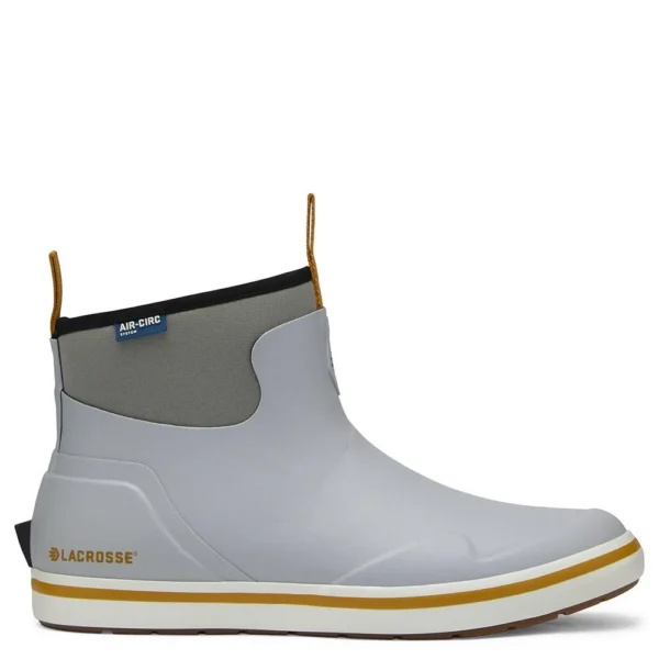 Lacrosse Footwear Inc. LaCrosse Mens Alpha Deck Boot 6" Wild Dove Grey Size 8