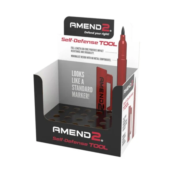 C&E Innovations DBA Amend2 Amend2 G10 Red Reinforced Self-Defense Tool 24/ct Display