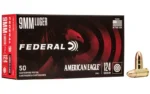 Federal Cartridge Co. American Eagle Handgun Ammunition 9mm Luger 124 gr FMJ 1150 fps 50/ct - alternate view 2