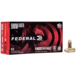 Federal Cartridge Co. American Eagle IRT Handgun Ammunition 9mm Luger 147 gr. TMJ 1000 fps 50/ct