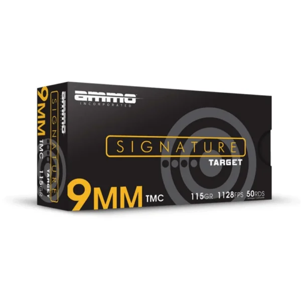 Ammo Inc. Ammo Inc Signature Handgun Ammunition 9mm Luger 115gr TMJ 1180 fps 50/ct