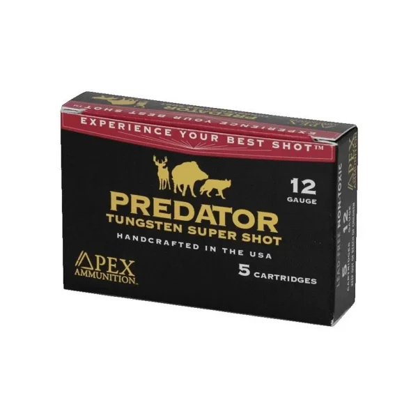 Apex Ammunition Predator TSS Shotshells 12ga 3" 2oz 1200 fps #4 5/ct