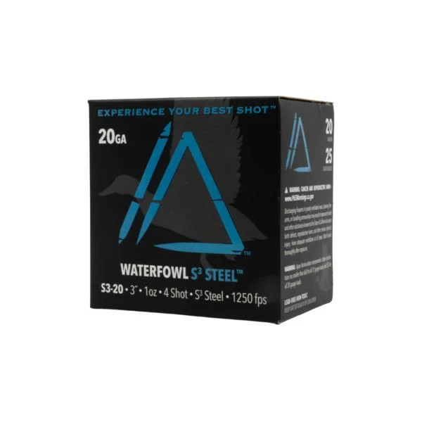 Apex Ammunition Waterfowl S3 Steel Shotshells 12ga 3" 1oz #4 1250 fps 25/ct