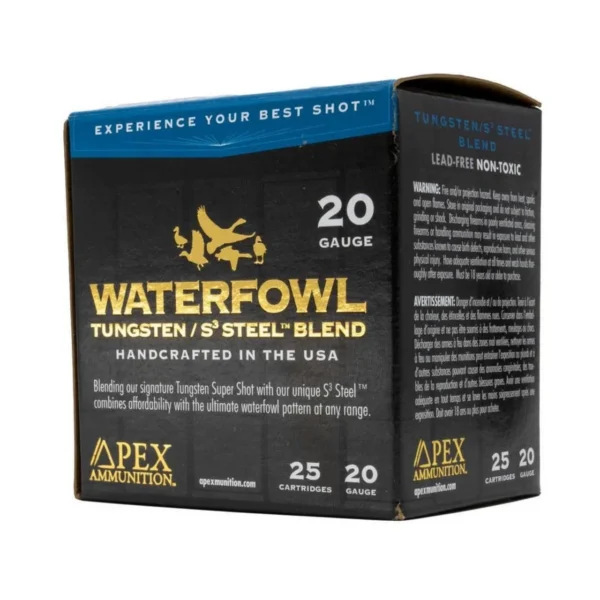 Apex Ammunition Waterfowl TSS & Steel Shotshells 20ga 3" 1-1/8oz #7.5 & #4 25/ct