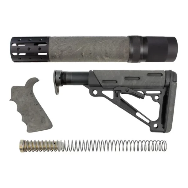 Hogue Inc. Hogue AR-15/M16 Kit Overmolded Beavertail Grip and Collapsible Buttstock for Mil-Spec Buffer Tube Ghille Green