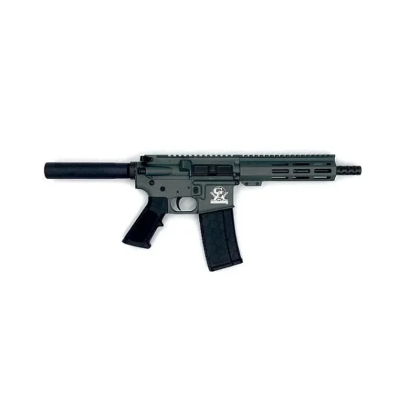 10 Ring Great Lakes AR-15 Pistol .223 Wylde 30rd Magazine 7.5" Nitride Barrel Charcoal Green Finish