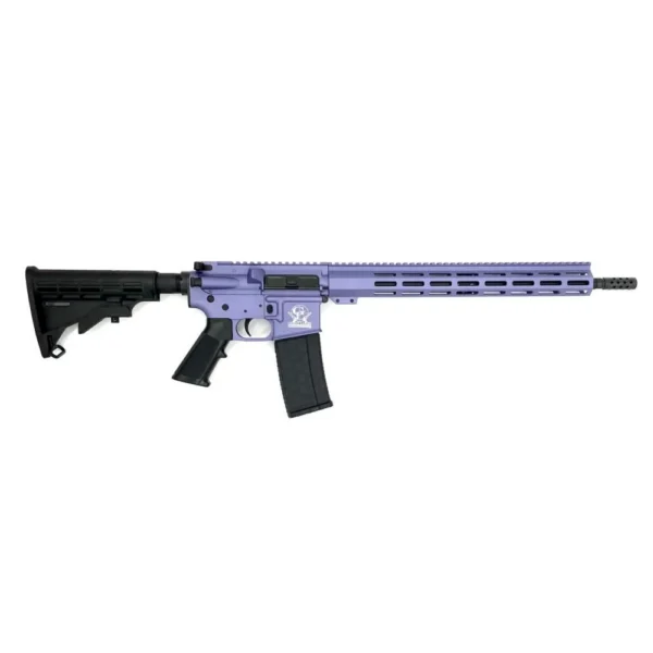 10 Ring GLFA AR-15 Rifle .223 Wylde 10rd Magazine 16" Threaded Barrel Wild Orchid with 15.25" Handguard CA Compliant
