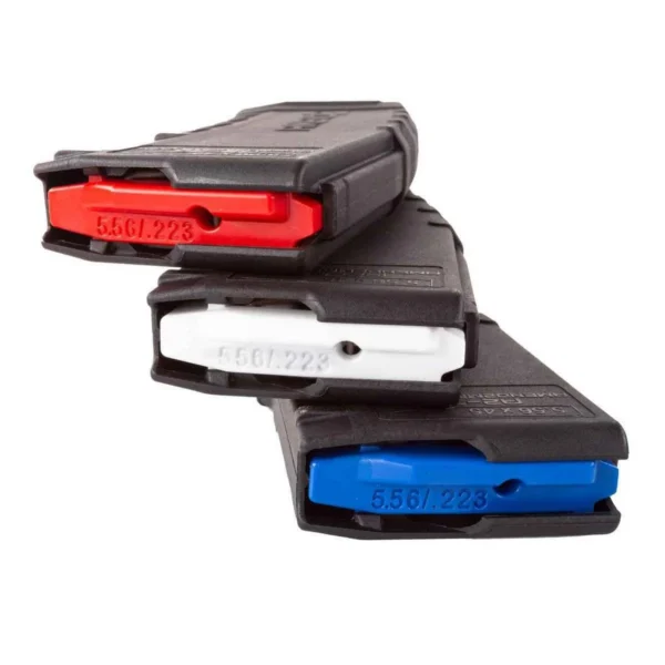 C&E Innovations DBA Amend2 Amend2 AR-15 Rifle Magazine With Red White and Blue Internals - Black 30/rd 3/pk